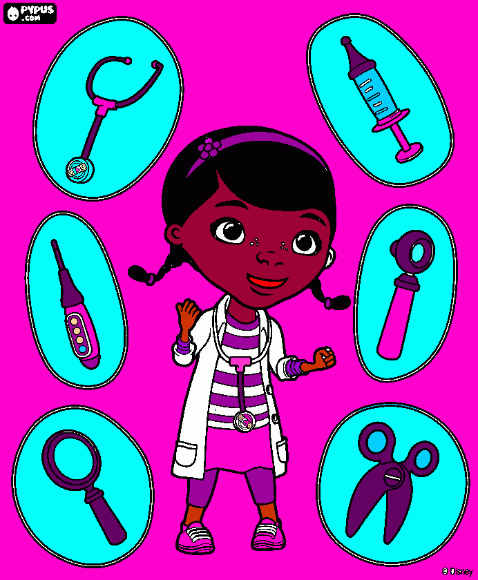 Doc mc stuffins coloring page