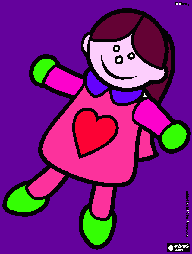 dollie coloring page