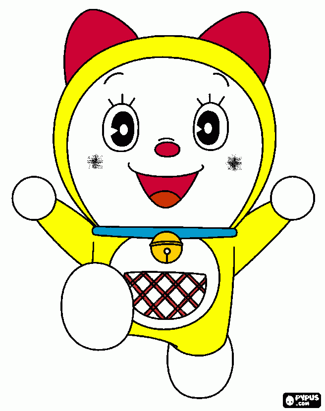 dorami coloring page