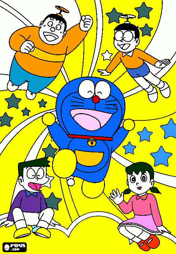 doreamon coloring page
