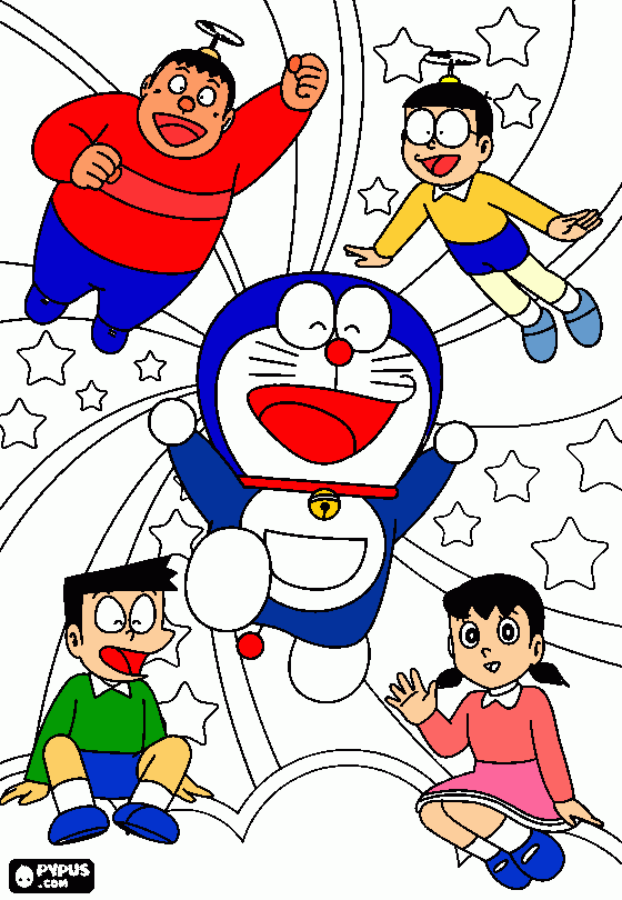 Doreman_family coloring page