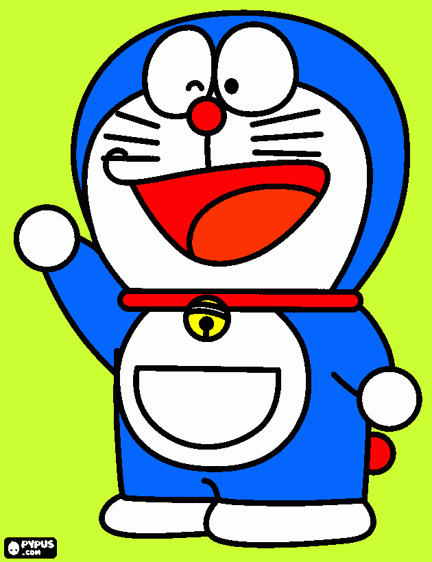 doremon coloring page