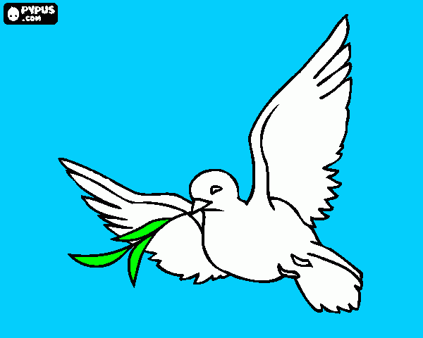 dove coloring page