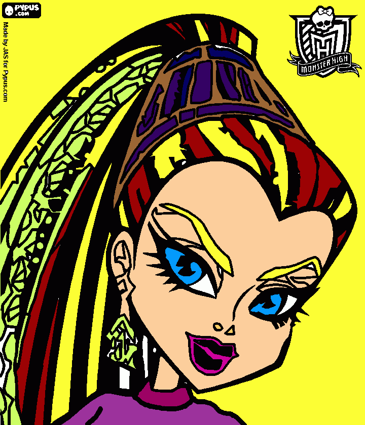 Draculaura coloring page