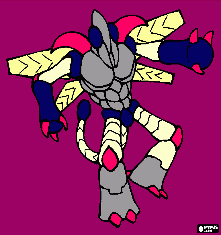 dragon the lethal  coloring page