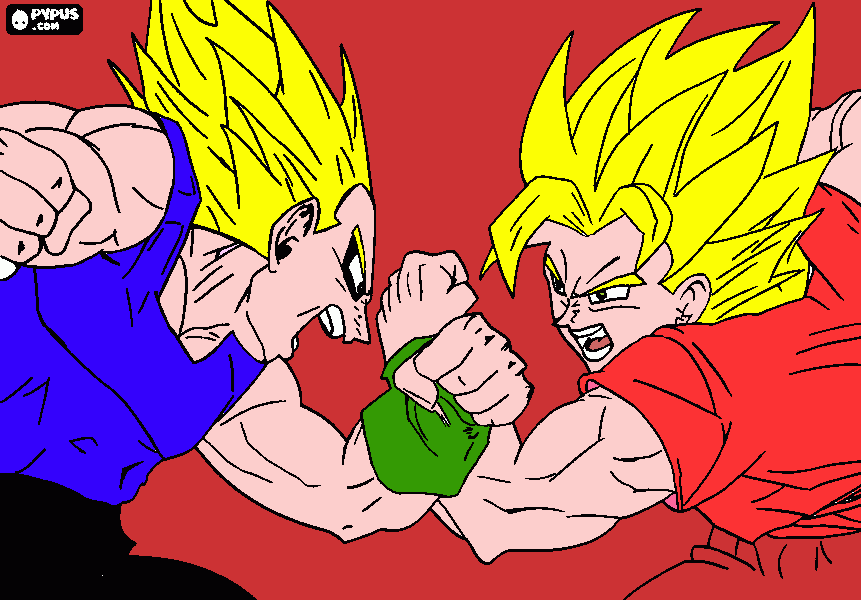 dragonball-madness coloring page