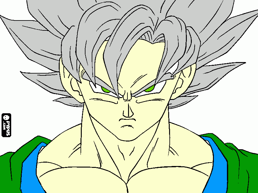drake supersaiyajin 1 coloring page