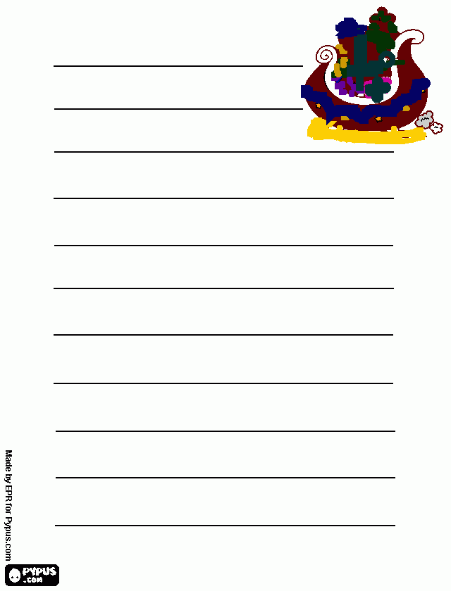 Draw the sleigh coloring page