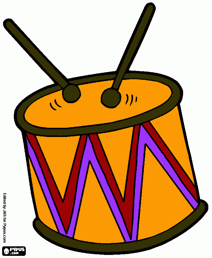 drum coloring page