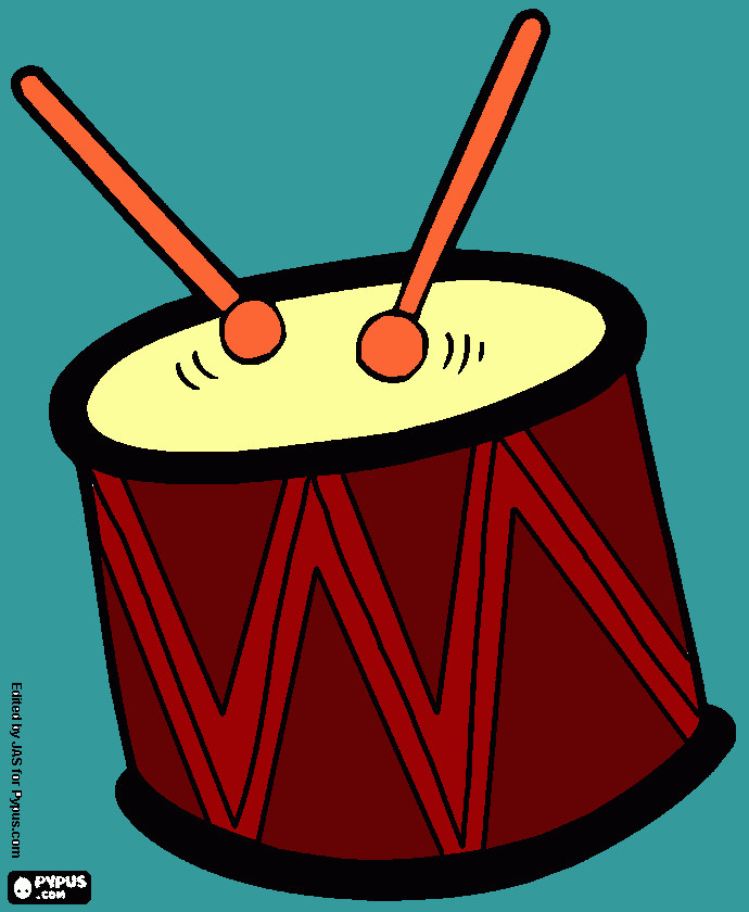 drums coloring page