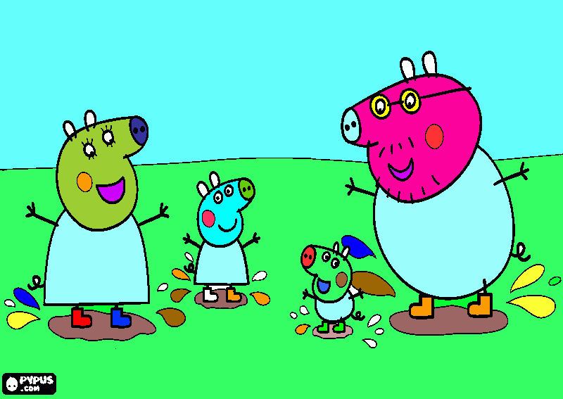 dUBUJO DE PEPA PIG coloring page