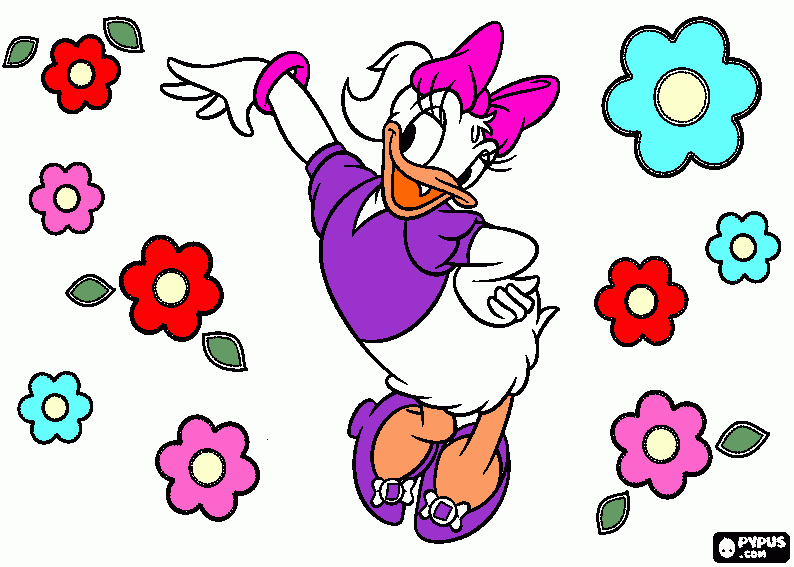 duck coloring page