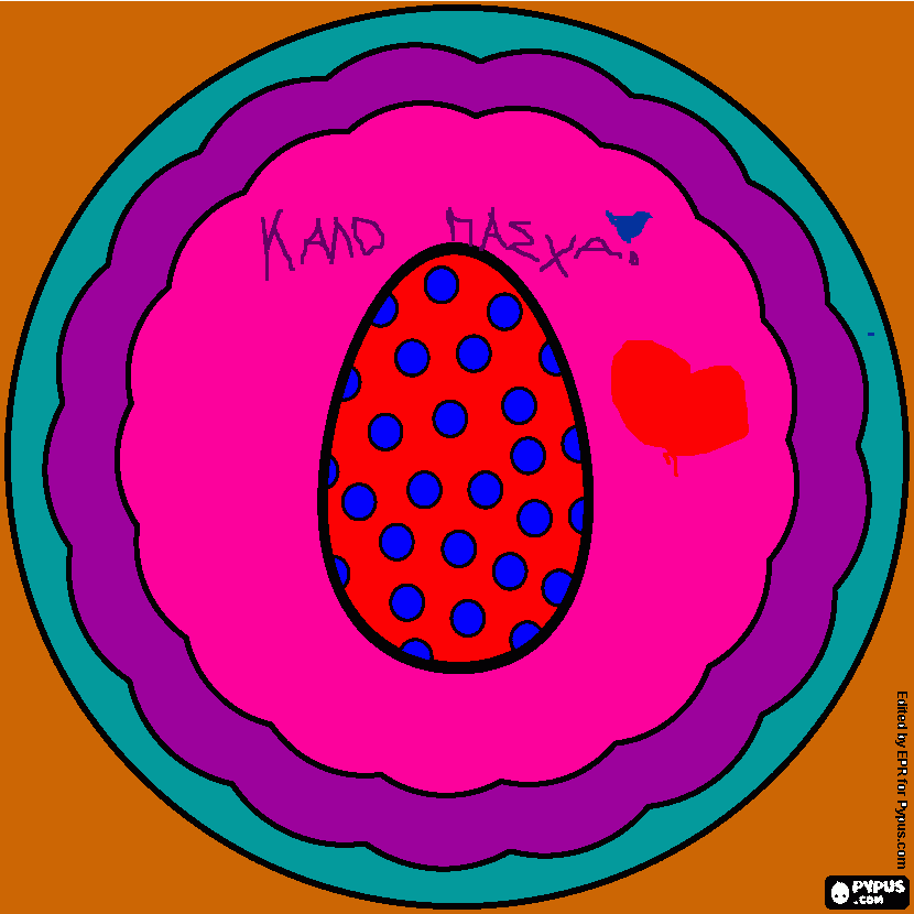 easter card coloring page