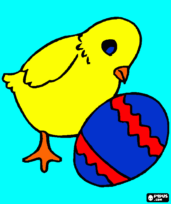 Easter Chic coloring page