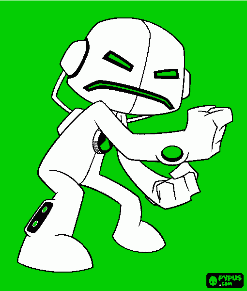 ecoeco ben10 coloring page