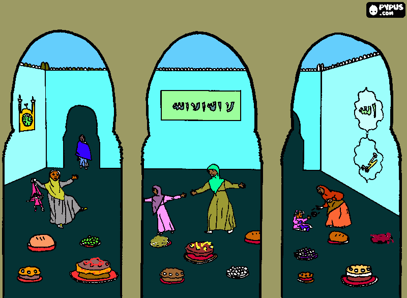 eid mubarak2555 coloring page