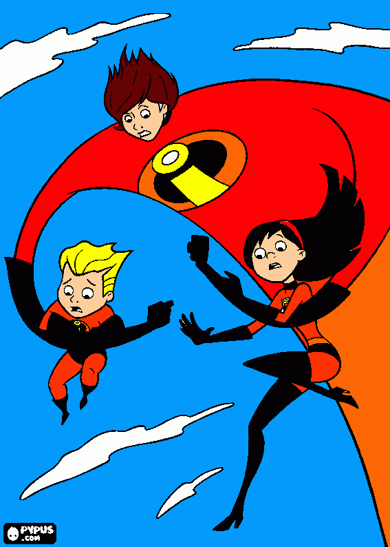 Elastigirl coloring page