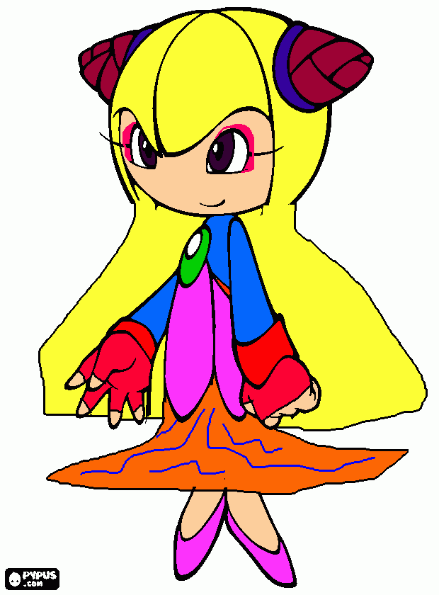 elis a rocker coloring page