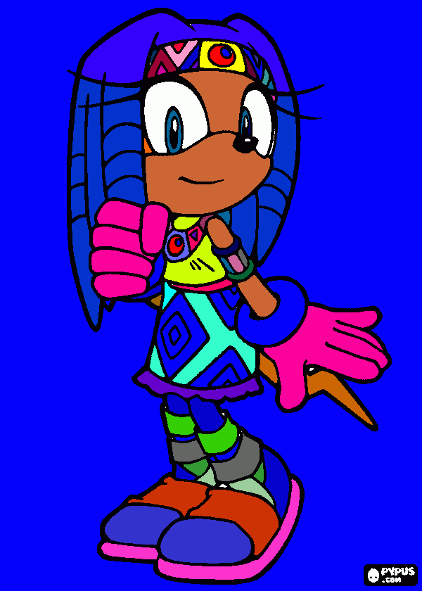 elizabeth Tikal Somic coloring page