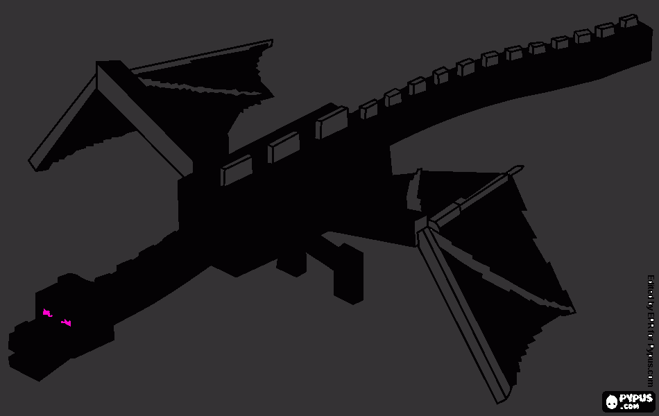 Ender Dragon coloring page