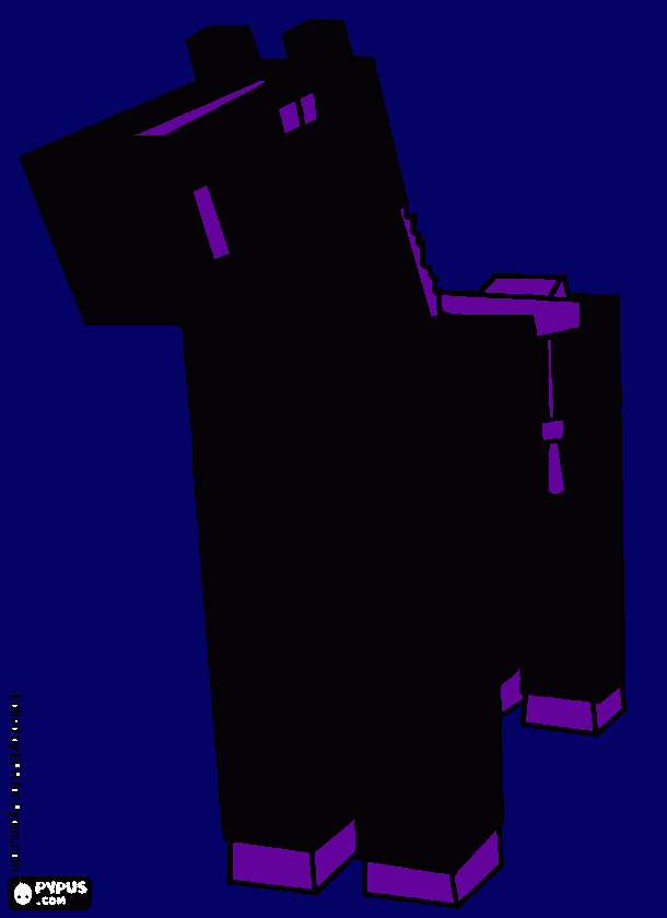 ENDER HORSE coloring page