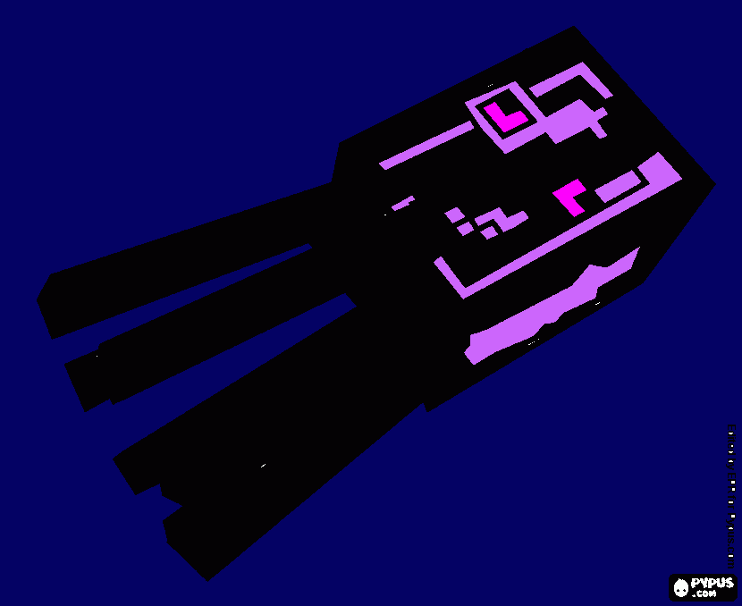ENDER SQUID coloring page