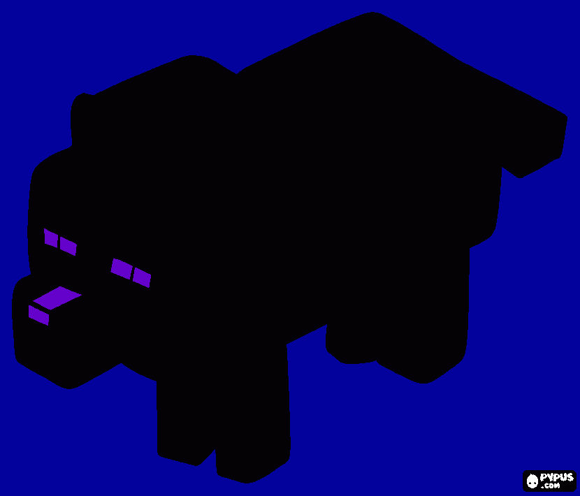 ENDER WOLF coloring page