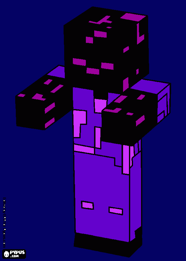 ENDER ZOMBIE coloring page