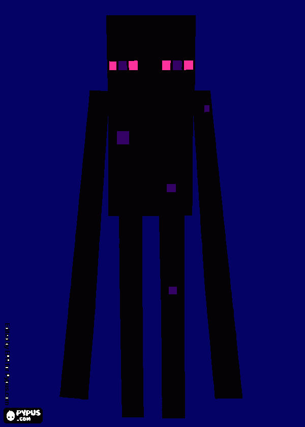 Enderman!!! coloring page