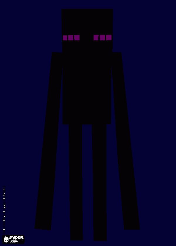 endermen coloring page