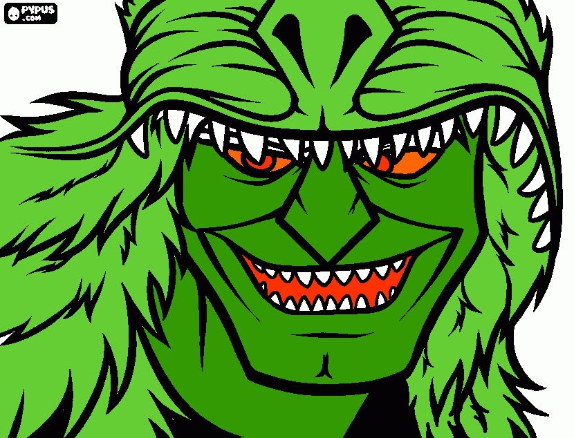 epic bad guy  coloring page