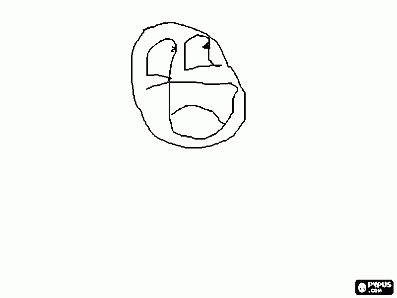 epic face coloring page