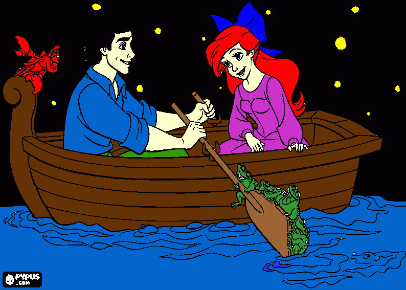 eric on a boat ride  coloring page