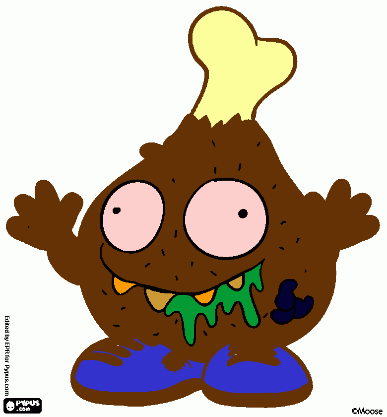 es un pollo askerowso coloring page