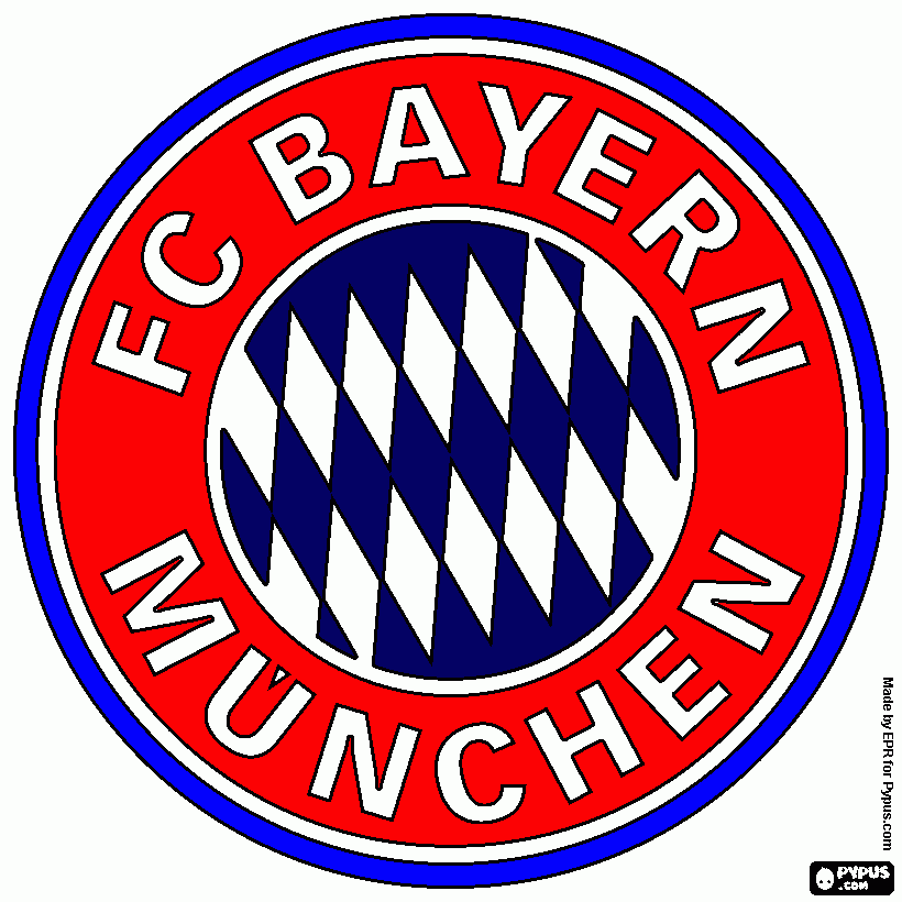 ESCUDO DEL BAYERN MUNICH coloring page