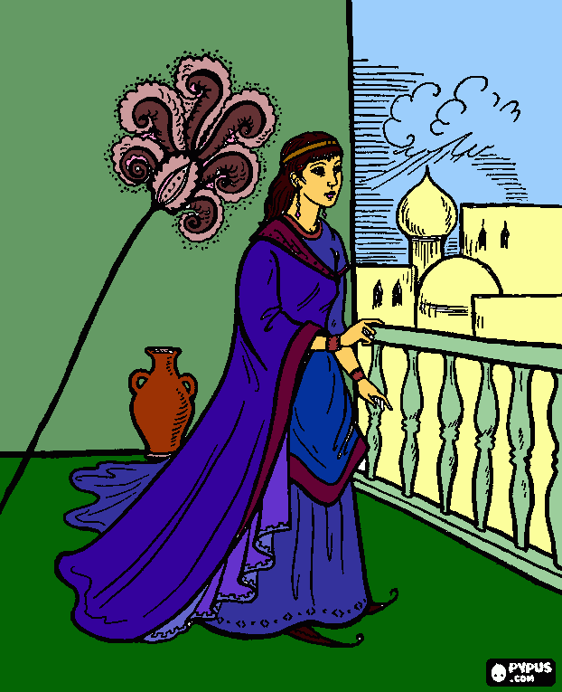 Esther coloring page