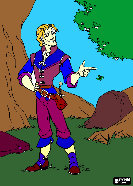 Eugene coloring page