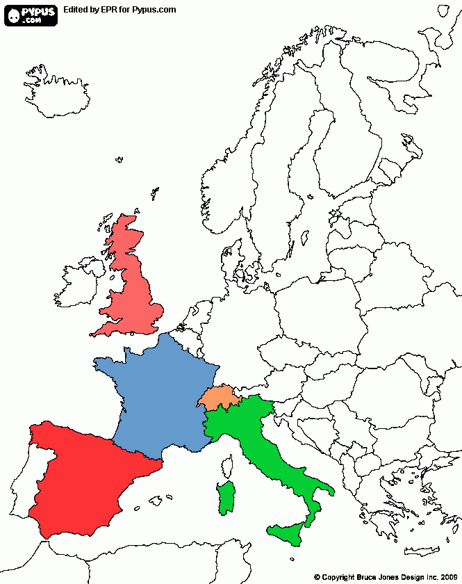 europe color coloring page