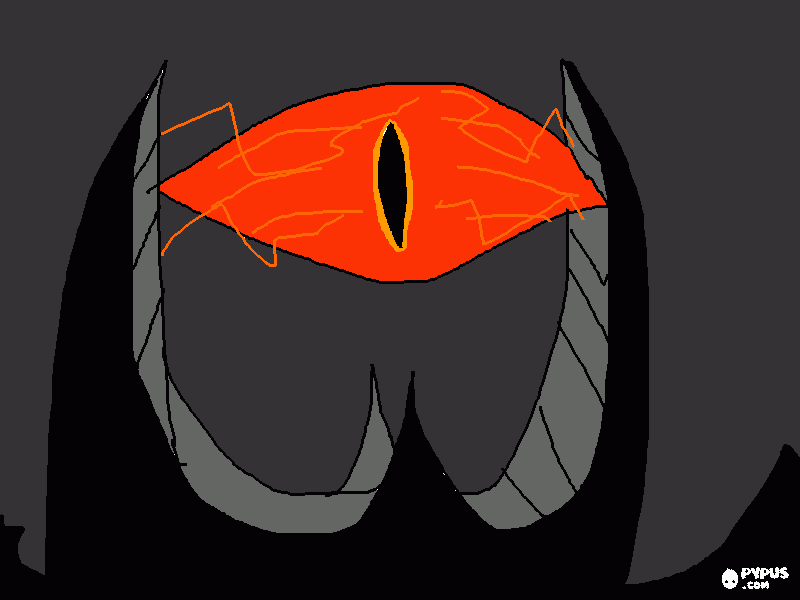 eye of barad dur coloring page