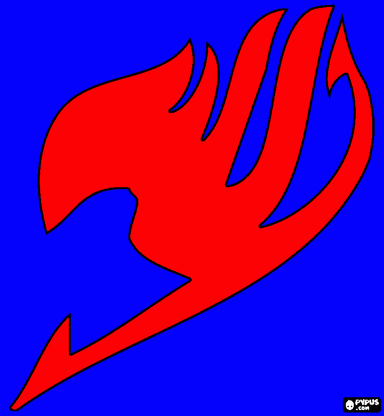 Fairy Tail logo coloring page