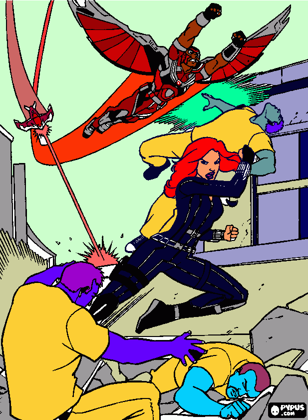 falc coloring page