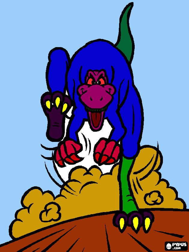 fast and scarey! coloring page