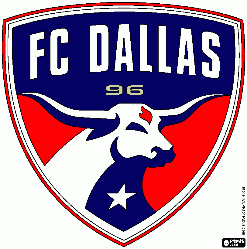 Fc Dallas 96 coloring page