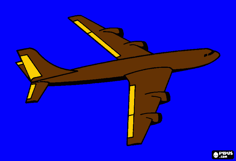 Fedex airplane to mom coloring page
