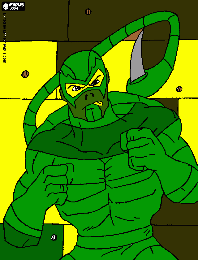Feel my stinger Spider-man!!!!! coloring page