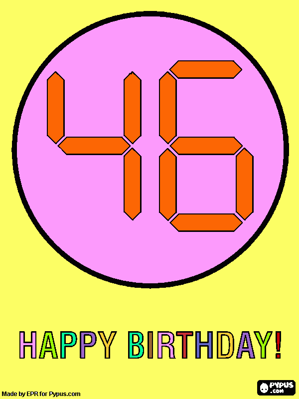 feliz cumple! coloring page