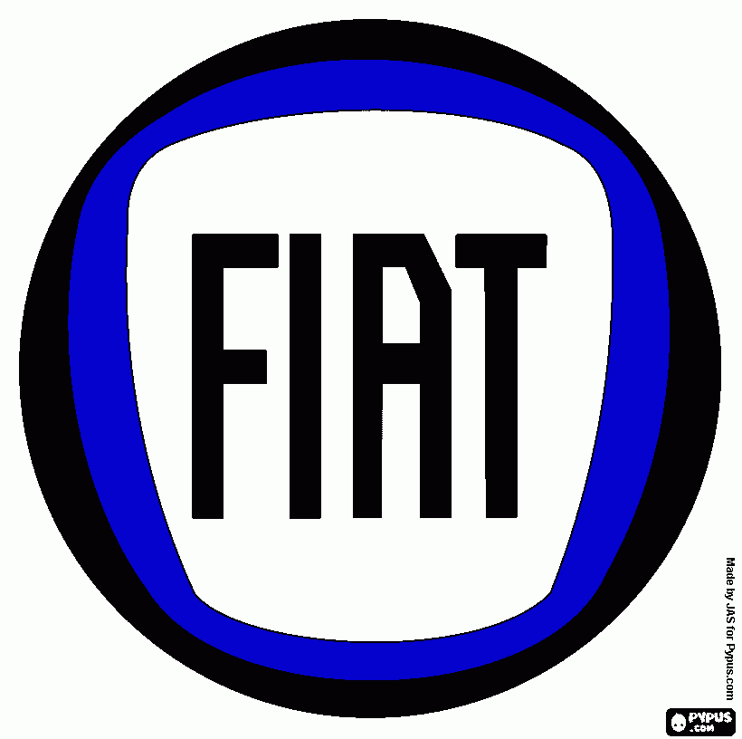 fiat coloring page