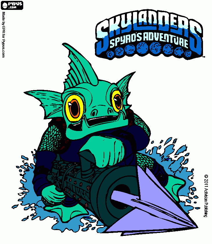 fin the fish coloring page