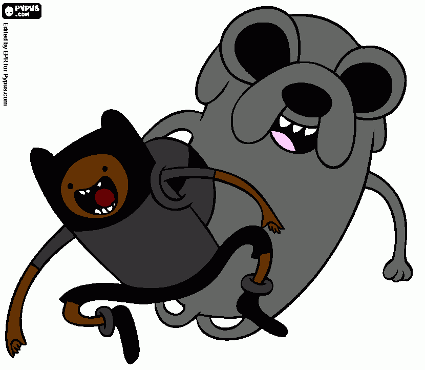 Finn And Jake: DEADLife Edition coloring page