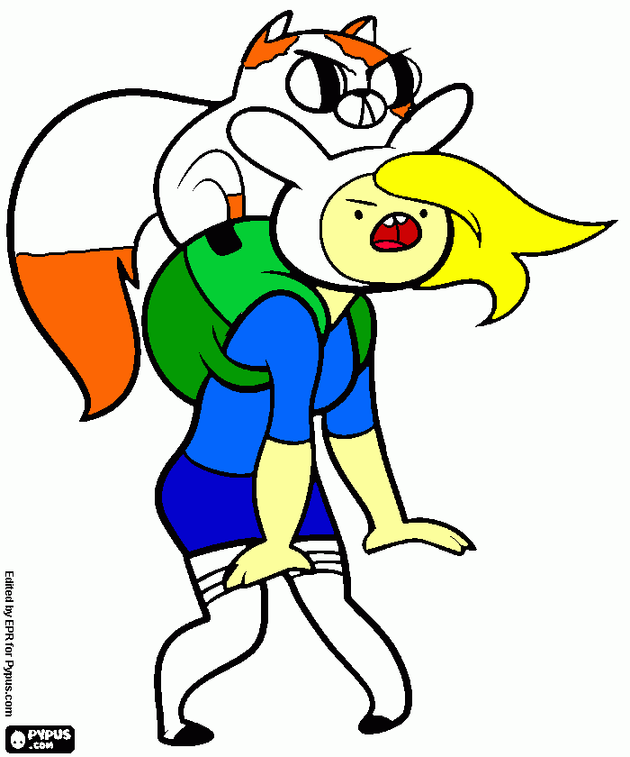 fionna coloring page